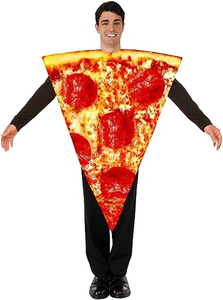 Forum Novelties Pizza Adult Costume
https://www.amazon.com/Forum-Novelties-Pizza-Costume-Adults/dp/B01CJ7YES0/